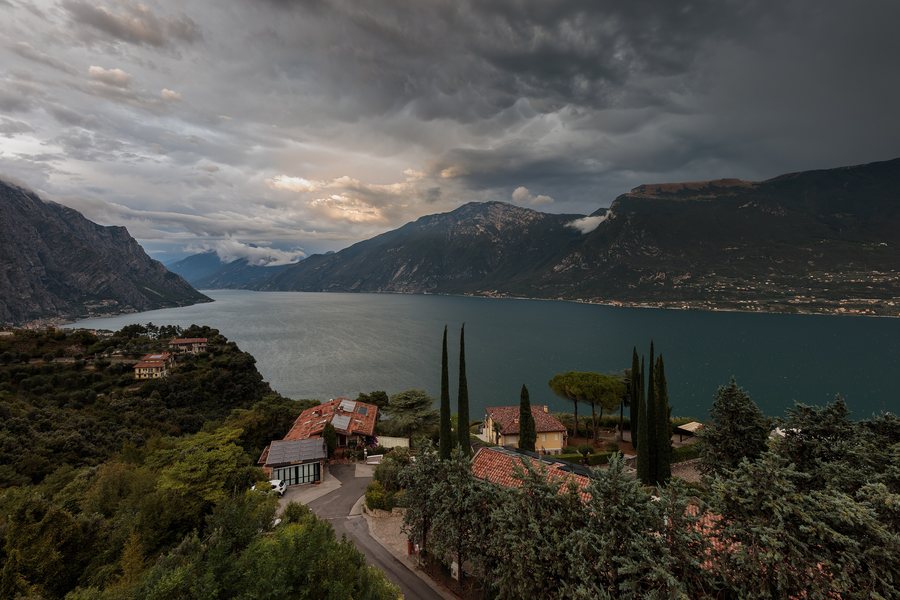 File:View to lake Garda from Bassanega, Tremosine sul Garda, Brescia, Lombardia, Italy, 2025 September.jpg