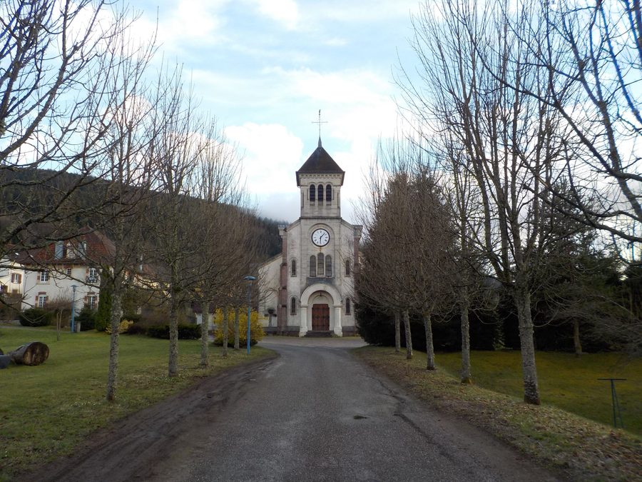 Chapelle de Travexin in Cornimont, Ortsteil Travexin, im Frühling 2018