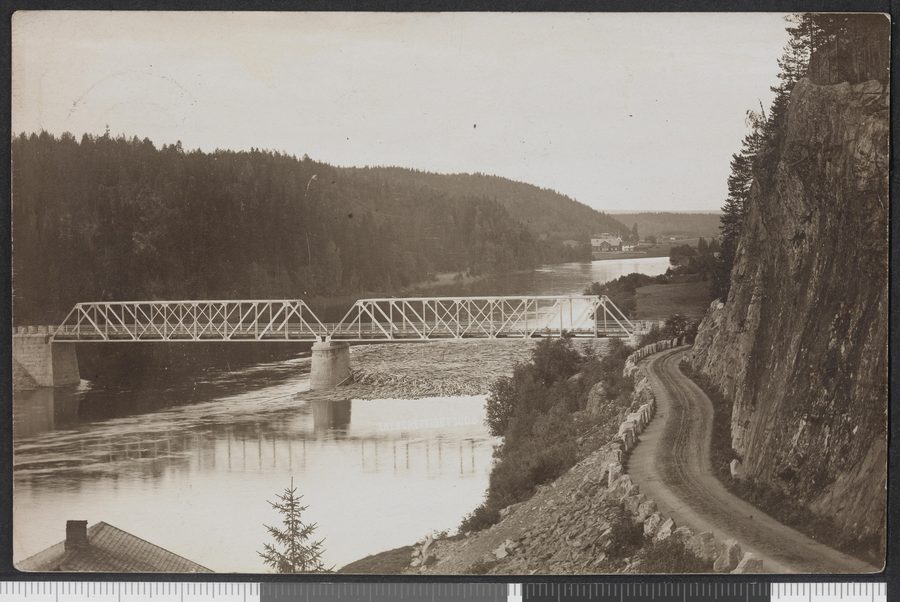 Bridge over Søndre Rena at Rena in Åmot, Hedmark