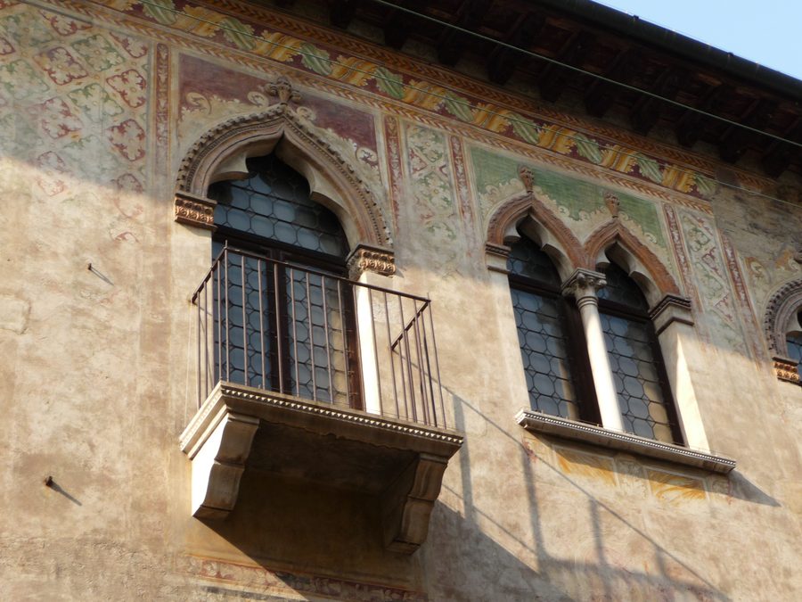 Historische Fassade der Ca’ da Noal in Treviso