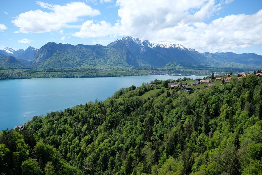 Blick auf Sigriswil im Kanton Bern