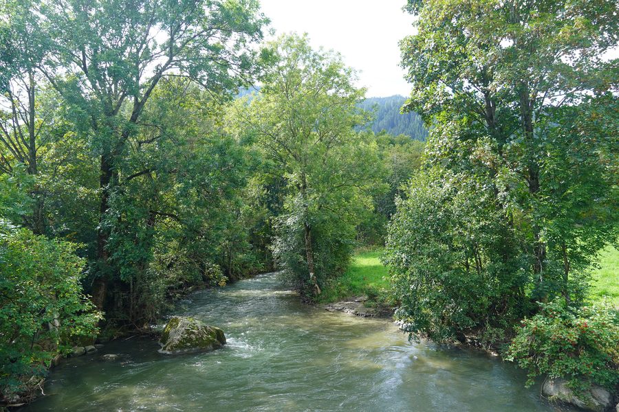 Die Gurk im Gemeindegebiet Gnesau in Kärnten