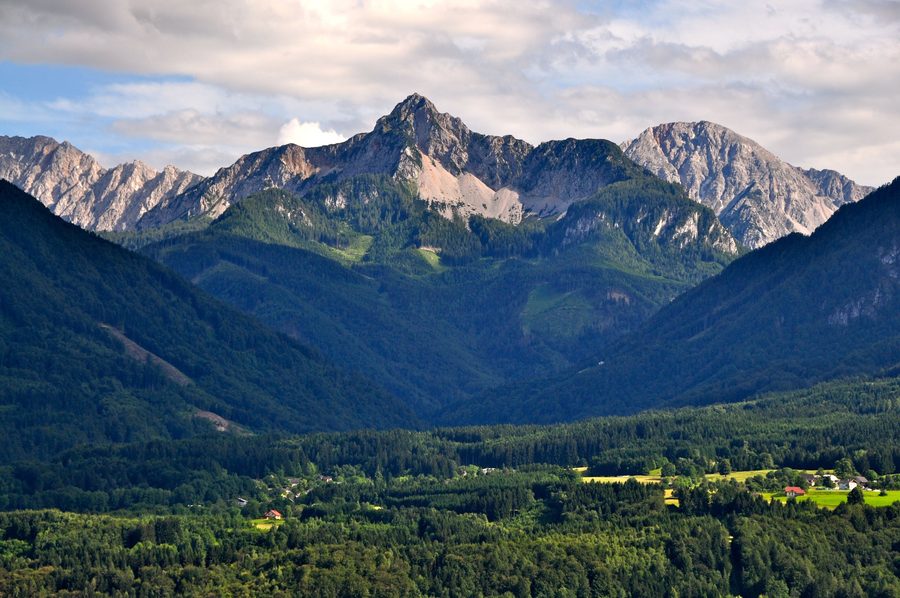Kosiak und Hochstuhl in den Karawanken im Gemeindegebiet von Feistritz im Rosental