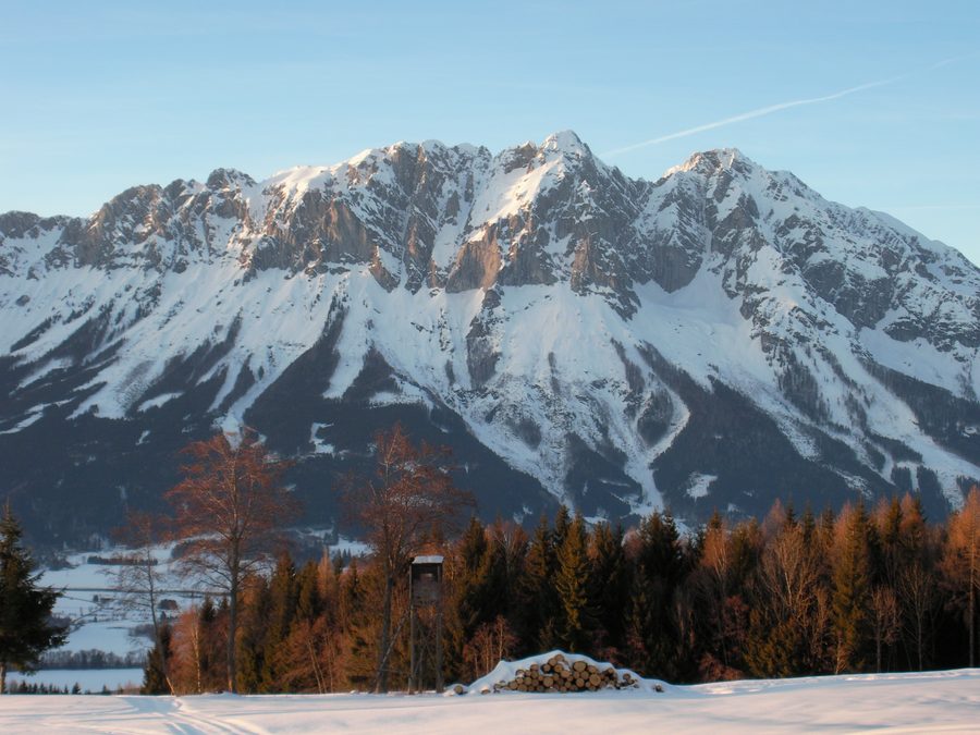 Blick auf Öblarn und den Grimming im weiteren Umfeld