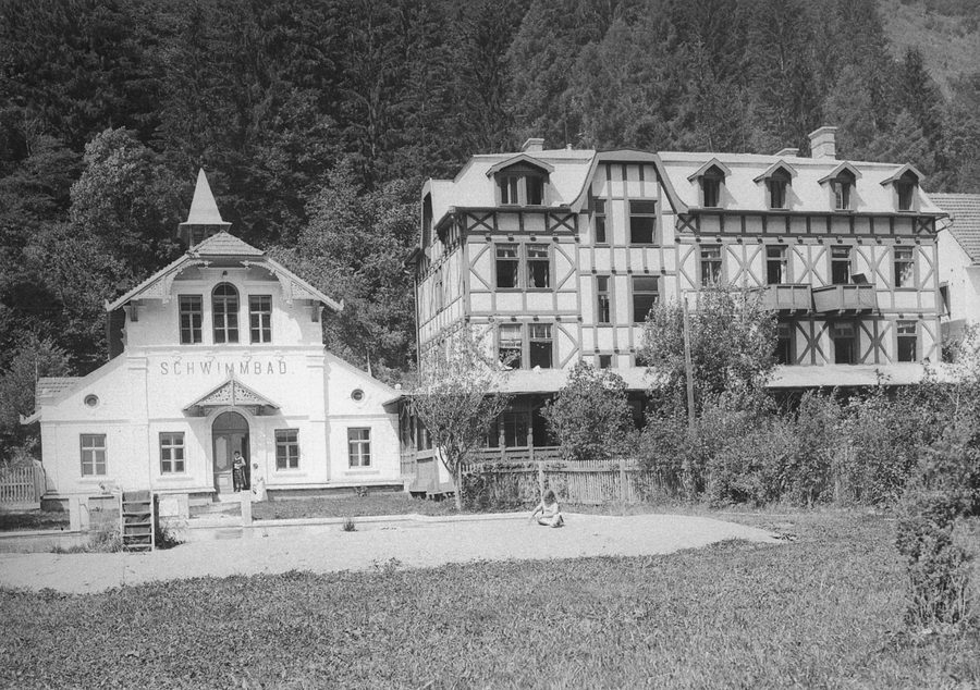 Historische Ansicht von Wildbad Einöd um 1910