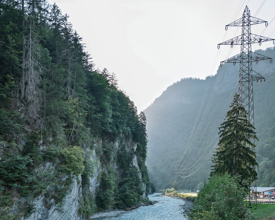 Seewis im Prättigau in Graubünden mit alpiner Umgebung