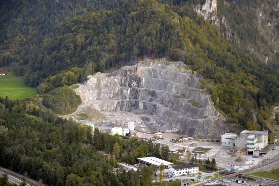 Früheres Zementwerk in Lorüns in Vorarlberg