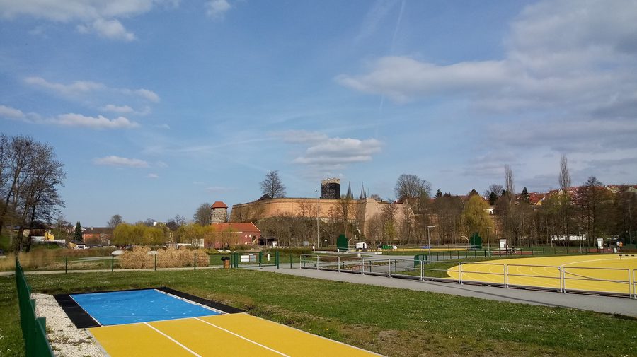 Burg Eger in Cheb, vom Westen aus gesehen